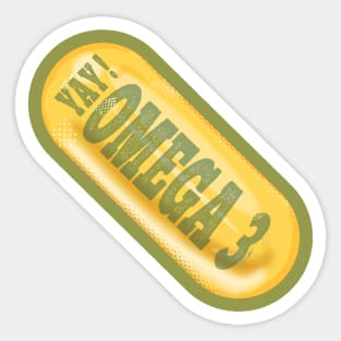 Omega 3 fish oil Sticker